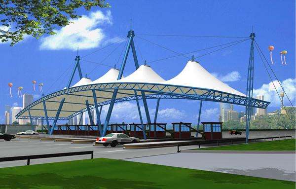 停车棚膜结构怎么收费?